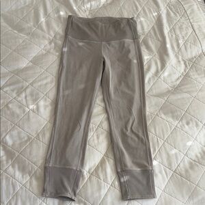 Lululemon Light Gray Capri Leggings